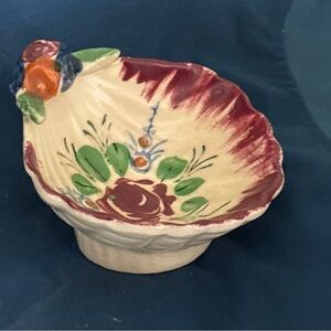 Made in Japan Rose shell shape trinket bowl